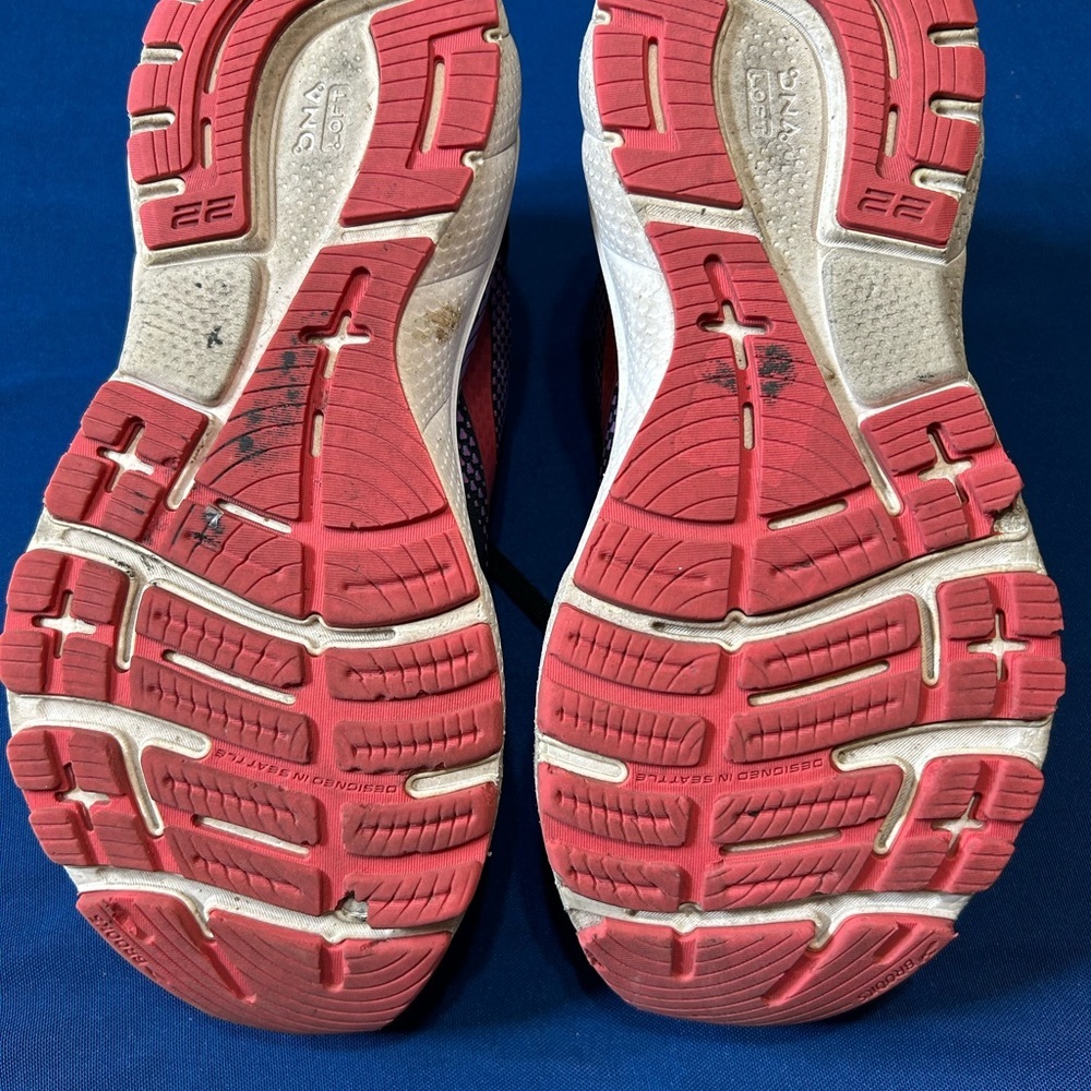 Brooks Women's Black & Coral Athletic Running Shoes - Picture 8 of 9